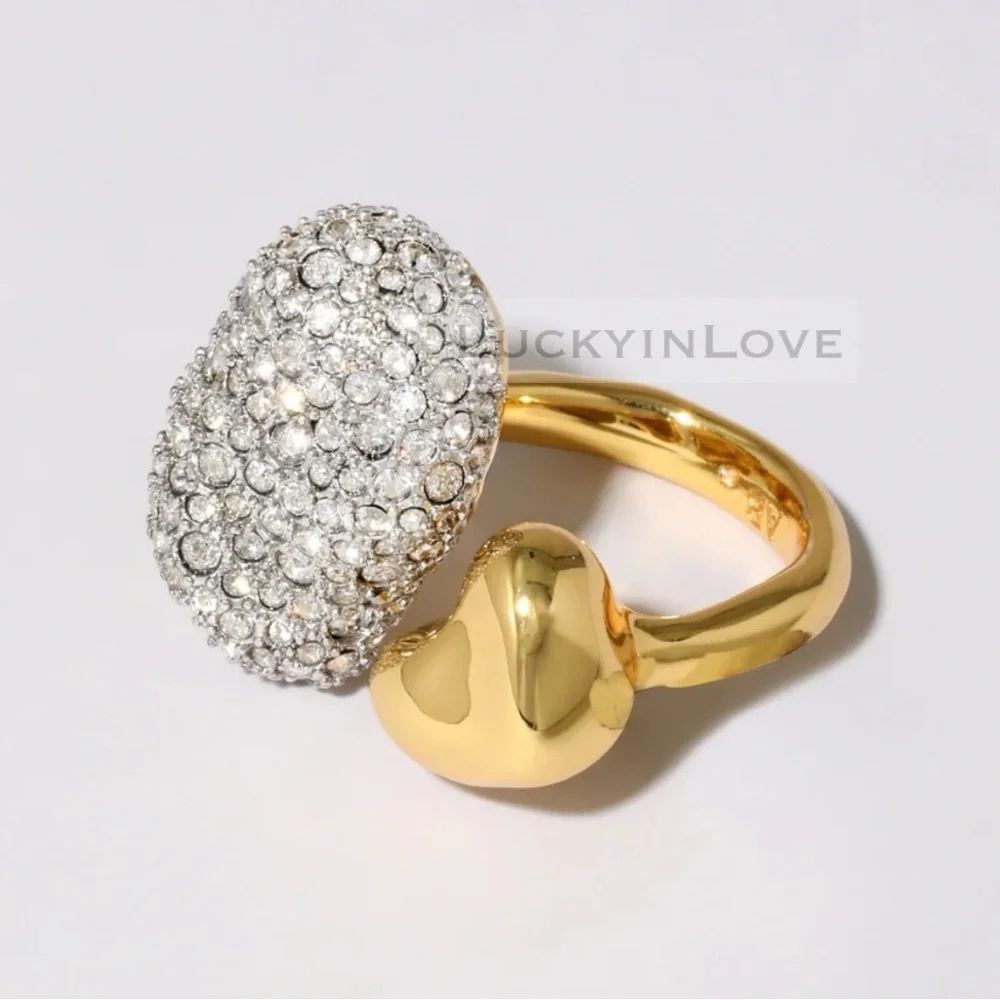 ALEXIS BITTAR • Solanales  Crystal Pebble Heart Ring